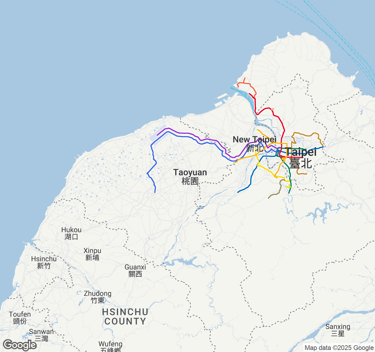 Map of Taoyuan